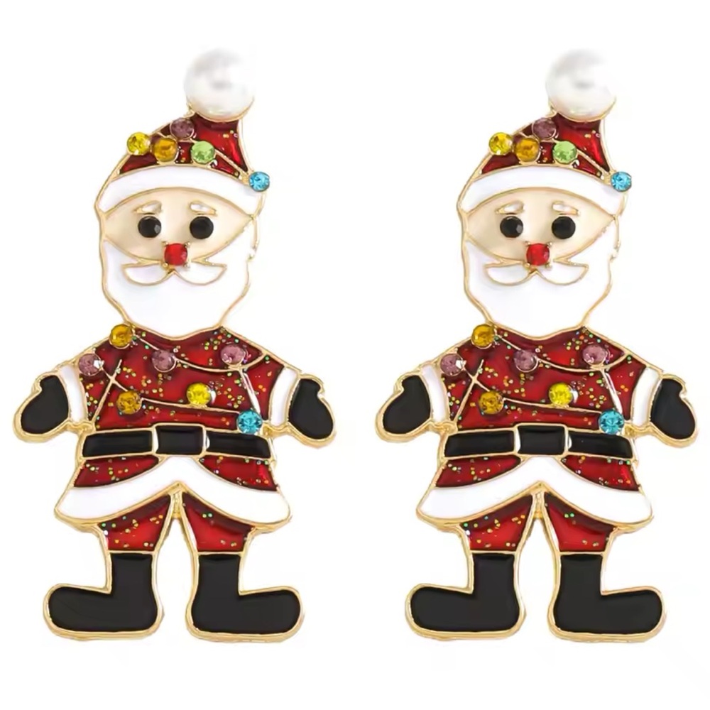 Christmas Santa Earrings NEW